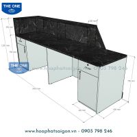 Quầy Lễ Tân Hiện Đại - Cao Cấp QLTCC100